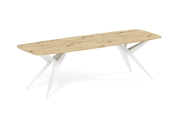 Stół AXIS 180 – owalny stół rozkładany 90x180-256 cm styl industrialny